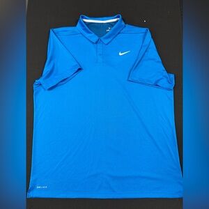 Nike Golf - XL - Blue Dot DRI-FIT Polo